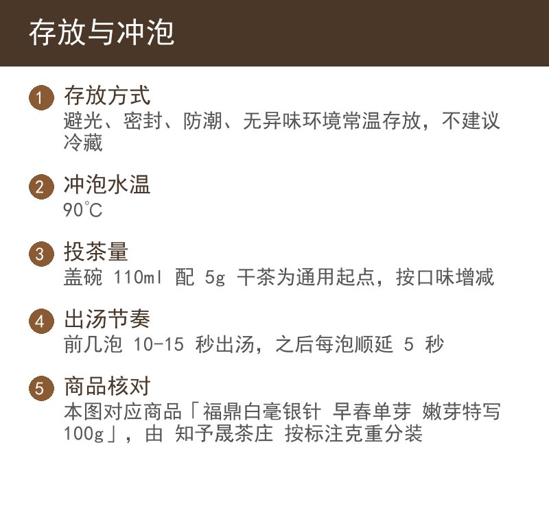 存放与冲泡