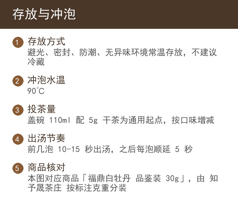 存放与冲泡