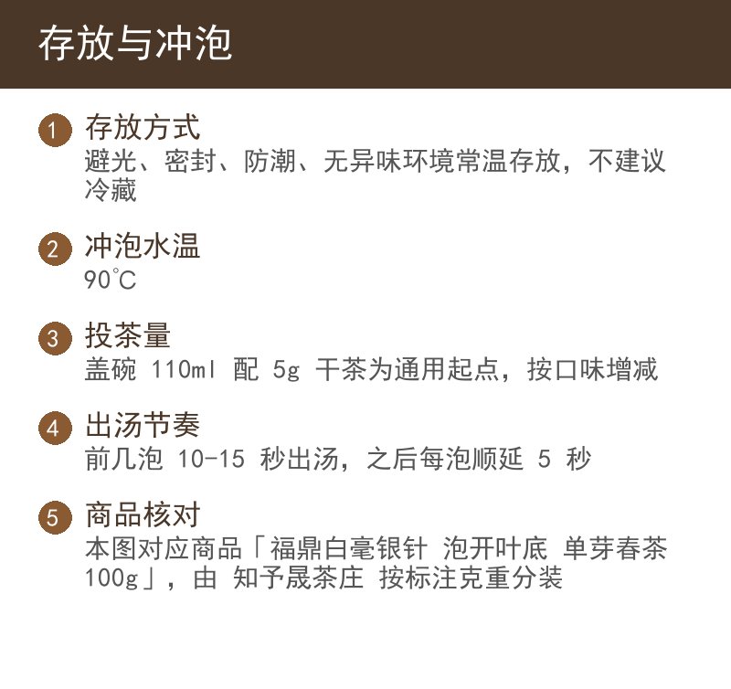 存放与冲泡
