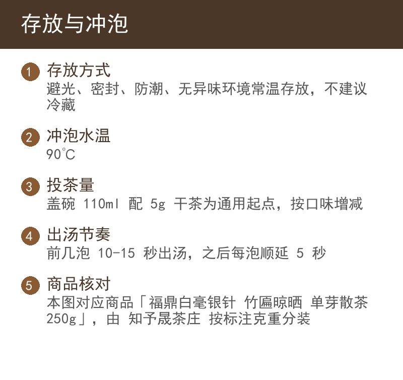 存放与冲泡